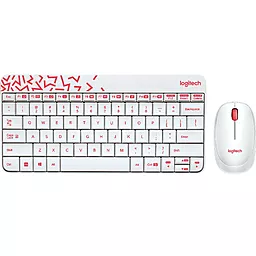 Комплект (клавіатура+мишка) Logitech Wireless Combo MK240 (920-008212) White