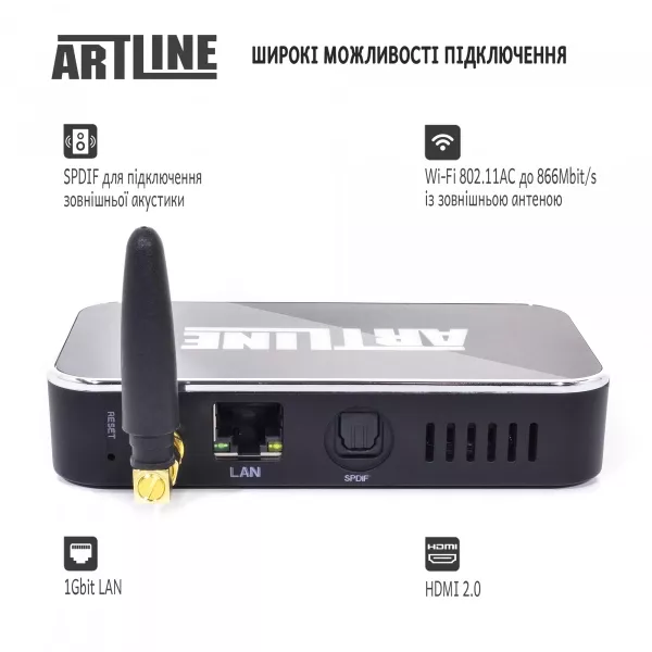 Смарт приставка Artline TvBox KMX3 - фото 5