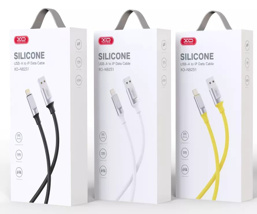 Кабель XO NB251 USB-A - Lightning 12w 6a 1м cable Black - фото 3