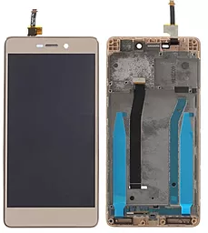 Дисплей Xiaomi Redmi 3, 3 Pro, 3S, 3S Prime, 3X с тачскрином и рамкой, Gold - фото Дисплей Xiaomi Redmi 3, 3 Pro, 3S, 3S Prime, 3X с тачскрином и рамкой, Gold