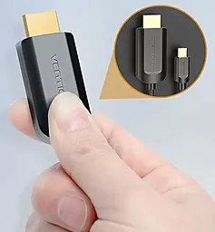 Видеокабель Vention HDMI - USB Type-C 4K 30Hz 2M Black (CGUBH) - миниатюра 6