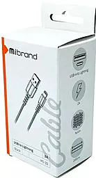 Кабель Mibrand MI-32 USB-A - Lightning 10w 1м cable Black (MIDC/321LB) - мініатюра 4 Кабель Mibrand MI-32 USB-A - Lightning 10w 1м cable Black (MIDC/321LB) - мініатюра 4