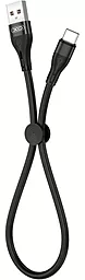 Кабель USB XO NB179 2.4A 0.25M USB Type-C Cable Black