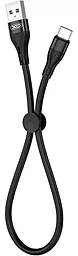 Кабель XO NB179 USB-A - Type-C 12w 2.4a 0.25м cable Black - фото Кабель XO NB179 USB-A - Type-C 12w 2.4a 0.25м cable Black