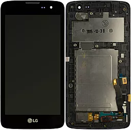 Дисплей LG K7 X210 (X210, X210DS) с тачскрином и рамкой, Black - фото Дисплей LG K7 X210 (X210, X210DS) с тачскрином и рамкой, Black