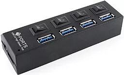 USB хаб (концентратор) Gembird 4хUSB3.0 Hub Black (UHB-U3P4-22)