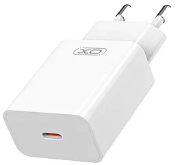 Мережевий зарядний пристрій XO L126 20w PD USB-C fast charging white