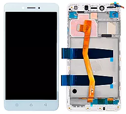 Дисплей Lenovo K6 Note, K6 Plus (K53a48) с тачскрином и рамкой, оригинал, White - фото Дисплей Lenovo K6 Note, K6 Plus (K53a48) с тачскрином и рамкой, оригинал, White