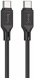 Кабель Hoco X90 Silicone USB Type-C - Type-C 60w 3a 1м PD cable Black - фото Кабель Hoco X90 Silicone USB Type-C - Type-C 60w 3a 1м PD cable Black
