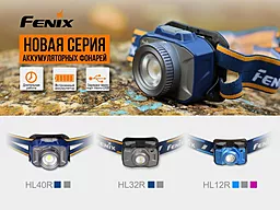 Фонарик Fenix HL40R Cree XP-L HI V2 LED Синий - миниатюра 8