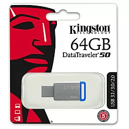Флешка Kingston 64GB DT50 USB 3.1 (DT50/64GB) - мініатюра 4