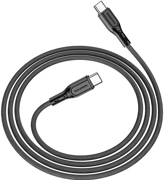 Кабель Borofone BX66 USB Type-C - Type-C 60w 3a 1м PD cable Black - фото 3