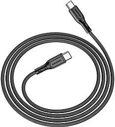 Кабель Borofone BX66 USB Type-C - Type-C 60w 3a 1м PD cable Black - миниатюра 3 Кабель Borofone BX66 USB Type-C - Type-C 60w 3a 1м PD cable Black - миниатюра 3