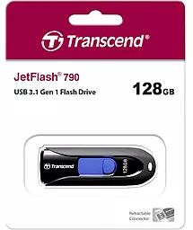 Флешка Transcend JetFlash 790 128GB USB 3.0 (TS128GJF790K) Black - мініатюра 5