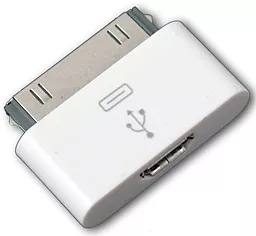 Адаптер-переходник Apple Micro USB to 30 pin White - миниатюра 2