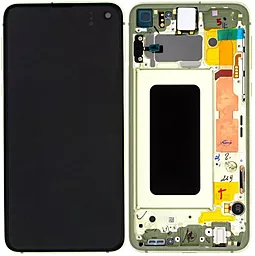Дисплей Samsung Galaxy S10e G970 с тачскрином и рамкой, сервисный оригинал, Canary Yellow - фото Дисплей Samsung Galaxy S10e G970 с тачскрином и рамкой, сервисный оригинал, Canary Yellow