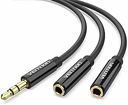 Аудио разветвитель Vention AUX mini Jack 3.5mm M/2xF 0.3 м cable black (BBSBY)