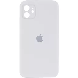 Чехол Silicone Case Full Camera Square для Apple iPhone 11 White