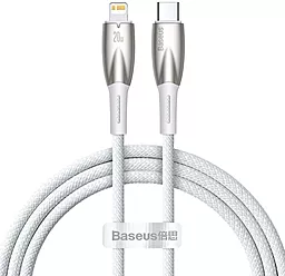 Кабель Baseus Glimmer USB Type-C - Lightning 20w 3a 1м PD сable White (CADH000002) - фото Кабель Baseus Glimmer USB Type-C - Lightning 20w 3a 1м PD сable White (CADH000002)