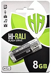 Флешка Hi-Rali 8GB Corsair Series USB 2.0 (HI-8GBCORBK) Black - фото Флешка Hi-Rali 8GB Corsair Series USB 2.0 (HI-8GBCORBK) Black