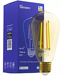 Розумна світлодіодна філаментна лампочка Sonoff (B02-F-ST64) - мініатюра 3