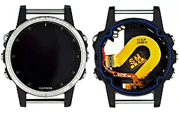 Дисплей (екран) для розумних годинників Garmin Fenix 5S, Fenix 5S Sapphire з тачскріном і рамкою, Black