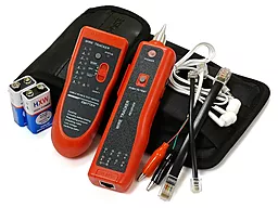 Тестер кабеля CMS RJ-45, RJ-12 с генератором тона (KD-CT019) - фото Тестер кабеля CMS RJ-45, RJ-12 с генератором тона (KD-CT019)