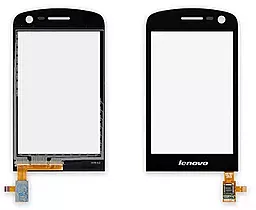 Сенсор (тачскрін) Lenovo A60 з рамкою Black