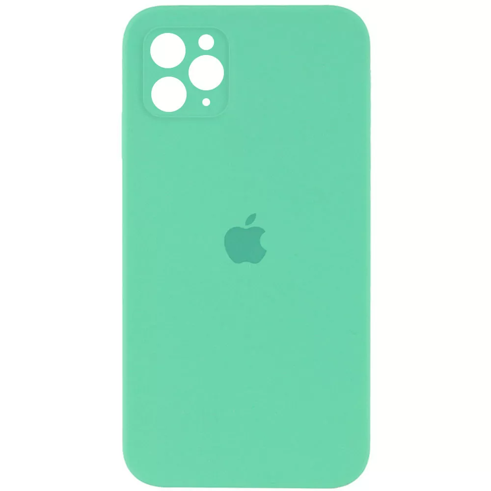 Чехол Silicone Case Full Camera Square для Apple iPhone 11 Pro Spearmint - фото 1