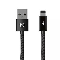 Кабель WK Pandora Sphinx USB-A - Lightning 12w 2.4a 0.5м cable Black (WDC-016-SX) - фото Кабель WK Pandora Sphinx USB-A - Lightning 12w 2.4a 0.5м cable Black (WDC-016-SX)
