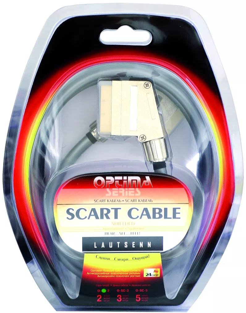 Видеокабель Optima Scart 3m (O-SC-3) Lautsenn - фото 3