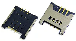 Коннектор SIM-карты Samsung C3322 / C3530 / C3752 / E1230 / E2222 / E2530 / E2652 Original