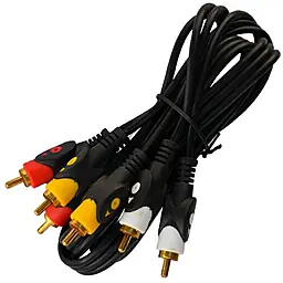Видеокабель 3RCA x 3RCA 5m 1TOUCH - фото Видеокабель 3RCA x 3RCA 5m 1TOUCH
