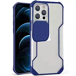 Чехол Epik Camshield matte Ease TPU со шторкой для Apple iPhone 13 Pro (6.1") Синий