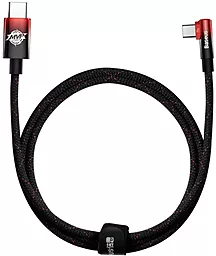 USB PD Кабель Baseus MVP 2 Elbow-shaped 20V 5A 2M USB Type-C - Type-C Cable Black/Red (CAVP000720) - мініатюра 2