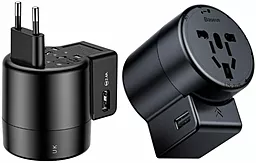 Сетевое зарядное устройство Baseus Rotation Type 2.4a 2xUSB-A ports Universal charger black (ACCHZ-01) - фото Сетевое зарядное устройство Baseus Rotation Type 2.4a 2xUSB-A ports Universal charger black (ACCHZ-01)