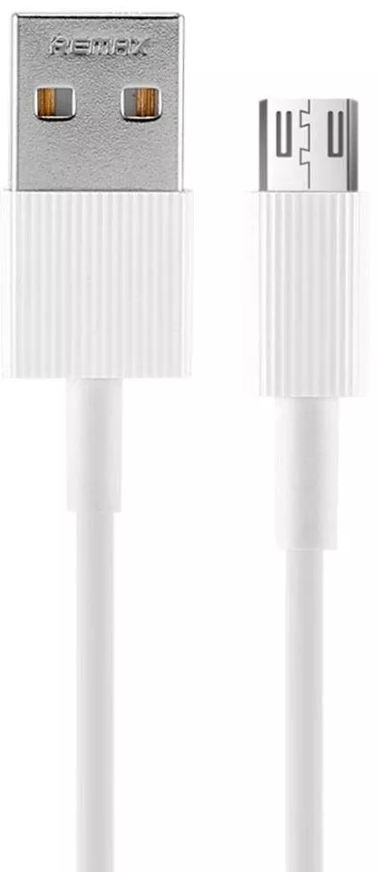 Кабель Remax Chaino USB-A - micro USB 12w 2.4a 1м cable White (RC-120m) - фото 1