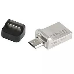 Флешка Transcend 32GB JetFlash OTG 880 Metal Silver USB 3.0 (TS32GJF880S) - мініатюра 2