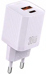 Сетевое зарядное устройство XO L149 30w PD USB-C/USB-A ports charger purple - фото Сетевое зарядное устройство XO L149 30w PD USB-C/USB-A ports charger purple