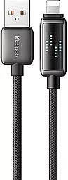 Кабель McDodo LED Display USB-A - Lightning 12w 3a 1.2м cable Black (CA-5250) - фото Кабель McDodo LED Display USB-A - Lightning 12w 3a 1.2м cable Black (CA-5250)