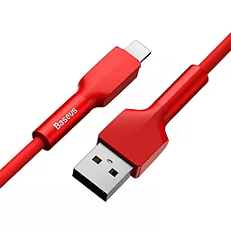 Кабель Baseus Silica USB-A - Lightning 12w 2.4a 1м cable Red (CALGJ-09) - миниатюра 2 Кабель Baseus Silica USB-A - Lightning 12w 2.4a 1м cable Red (CALGJ-09) - миниатюра 2