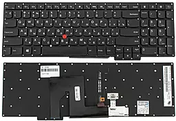 Клавиатура для ноутбука Lenovo ThinkPad S531 S540 без рамки подсветка клавиш черная