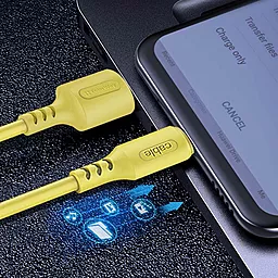 Кабель USB ColorWay USB to Lightning 2.4А Yellow (CW-CBUL043-Y) - миниатюра 6