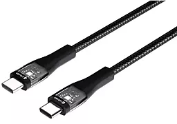 Кабель USB PD Veron CL01 Nylon LED 27w 3a 1.2m USB Type-C - Lightning cable black