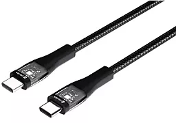 Кабель Veron CL01 USB Type-C - Lightning 27w 3a 1.2м PD сable Black - фото Кабель Veron CL01 USB Type-C - Lightning 27w 3a 1.2м PD сable Black
