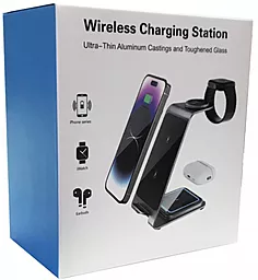 Бездротовий (індукційний) зарядний пристрій EasyLife Y93 Ultra-Thin 3-in-1 15w wireless charger dark purple - мініатюра 8