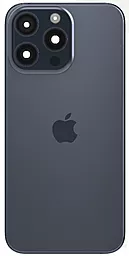 Задняя крышка корпуса Apple iPhone 15 Pro Max с корпусной рамкой и беспроводной зарядкой (без шлейфа), Original Blue Titanium - фото Задняя крышка корпуса Apple iPhone 15 Pro Max с корпусной рамкой и беспроводной зарядкой (без шлейфа), Original Blue Titanium