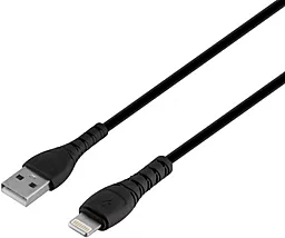 Кабель XO NB-Q165 USB-A - Lightning 12w 3a 1м cable Black - фото Кабель XO NB-Q165 USB-A - Lightning 12w 3a 1м cable Black
