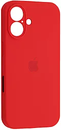 {"ru": "Чехол", "uk": "Чохол"} Silicone Case Full Camera для Apple iPhone 16 Plus Red