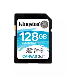 Карта памяти Kingston SDXC 128GB Canvas Go Сlass 10 UHS-I U3 V30 (SDG/128GB)